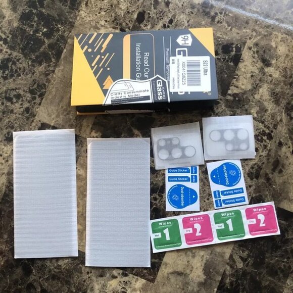 2 + 2 Glass Screen Pro Screen Camera Lens Protector Samsung Galaxy S22 Ultra 5G - Picture 3 of 7